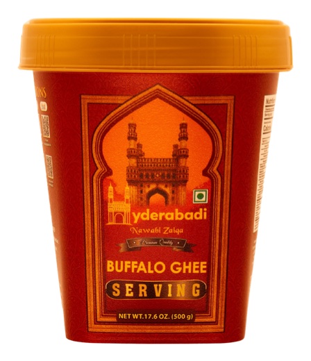 HYDERABADI buffalo serving ghee in a 500 g jar
